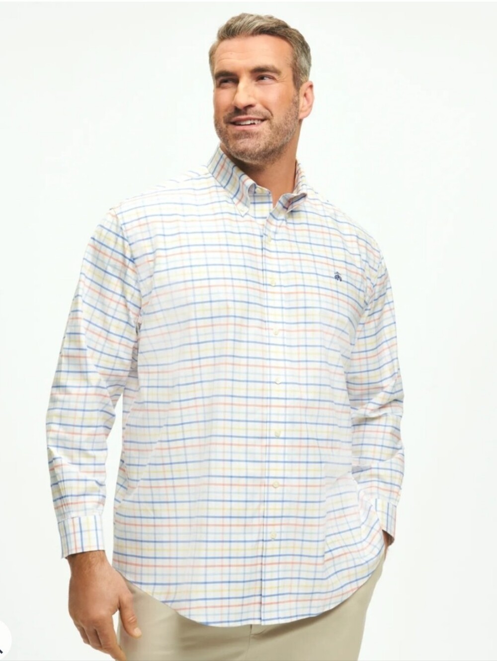 Brooks Brothers Stretch Cotton Non-Iron Oxford Polo Men's Big & Tall 3XL